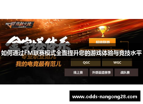 如何通过FM联赛模式全面提升您的游戏体验与竞技水平