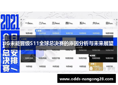 IG未能晋级S11全球总决赛的原因分析与未来展望